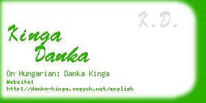 kinga danka business card
